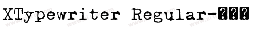 XTypewriter Regular字体转换